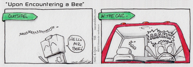 Upon Encountering a Bee
